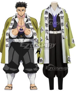 Demon Slayer: Kimetsu No Yaiba Gyomei Himejima Cosplay Costume -EZCOSPLAY SHOP demon slayer kimetsu no yaiba gyomei himejima cosplay costume 1