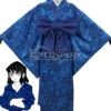 Demon Slayer: Kimetsu No Yaiba Inosuke Hashibira Blue Kimono Cosplay Costume -EZCOSPLAY SHOP demon slayer kimetsu no yaiba inosuke hashibira blue kimono cosplay costume