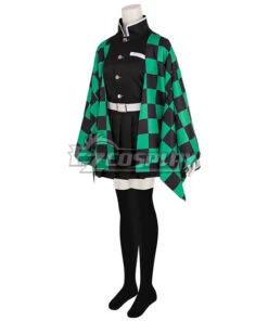 Demon Slayer: Kimetsu No Yaiba Kamado Tanjirou Female Cosplay Costume -EZCOSPLAY SHOP demon slayer kimetsu no yaiba kamado tanjirou female cosplay costume 003