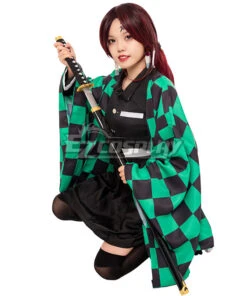 Demon Slayer: Kimetsu No Yaiba Kamado Tanjirou Female Cosplay Costume -EZCOSPLAY SHOP demon slayer kimetsu no yaiba kamado tanjirou female cosplay costume 04