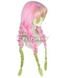 Demon Slayer: Kimetsu No Yaiba Kanroji Mitsuri Pink Green Cosplay Wig B Edition -EZCOSPLAY SHOP demon slayer kimetsu no yaiba kanroji mitsuri pink green cosplay wig b edition 4
