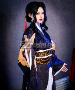 Demon Slayer: Kimetsu No Yaiba Kibutsuji Muzan Female Kimono Cosplay Costume -EZCOSPLAY SHOP demon slayer kimetsu no yaiba kibutsuji muzan female kimono cosplay 4