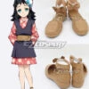 Demon Slayer: Kimetsu No Yaiba Makomo Yellow Brown Cosplay Shoes -EZCOSPLAY SHOP demon slayer kimetsu no yaiba makomo yellow brown cosplay shoes