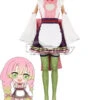 Demon Slayer Kimetsu No Yaiba Mitsuri Kanroji Maid Cosplay Costume -EZCOSPLAY SHOP demon slayer kimetsu no yaiba mitsuri kanroji maid cosplay costume