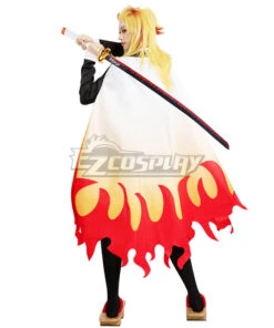 Demon Slayer: Kimetsu No Yaiba Rengoku Kyoujurou Female Cosplay Costume -EZCOSPLAY SHOP demon slayer kimetsu no yaiba rengoku kyoujurou female cosplay costume 03