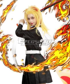 Demon Slayer: Kimetsu No Yaiba Rengoku Kyoujurou Female Cosplay Costume -EZCOSPLAY SHOP demon slayer kimetsu no yaiba rengoku kyoujurou female cosplay costume 04