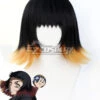 Demon Slayer: Kimetsu No Yaiba Susamaru Black Golden Cosplay Wig -EZCOSPLAY SHOP demon slayer kimetsu no yaiba susamaru black golden cosplay wig 1