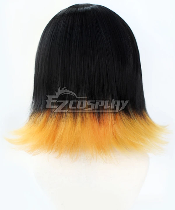 Demon Slayer: Kimetsu No Yaiba Susamaru Black Golden Cosplay Wig 4 Demon Slayer: Kimetsu No Yaiba Susamaru Black Golden Cosplay Wig - Image 4