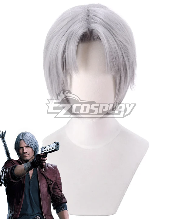 Devil May Cry 5 Dante White Cosplay Wig 1 Devil May Cry 5 Dante White Cosplay Wig