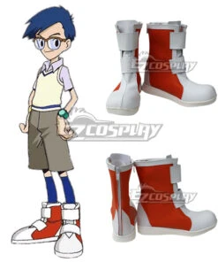 Digimon AdventureJoe Kido Red Cosplay Shoes