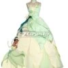 Disney Princess And The Frog Princess Tiana Halloween Cosplay Costume -EZCOSPLAY SHOP disney princess and the frog princess tiana cosplay costume