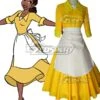 Disney The Princess And The Frog Princess Tiana Cosplay Costume -EZCOSPLAY SHOP disney the princess and the frog princess tiana cosplay costume