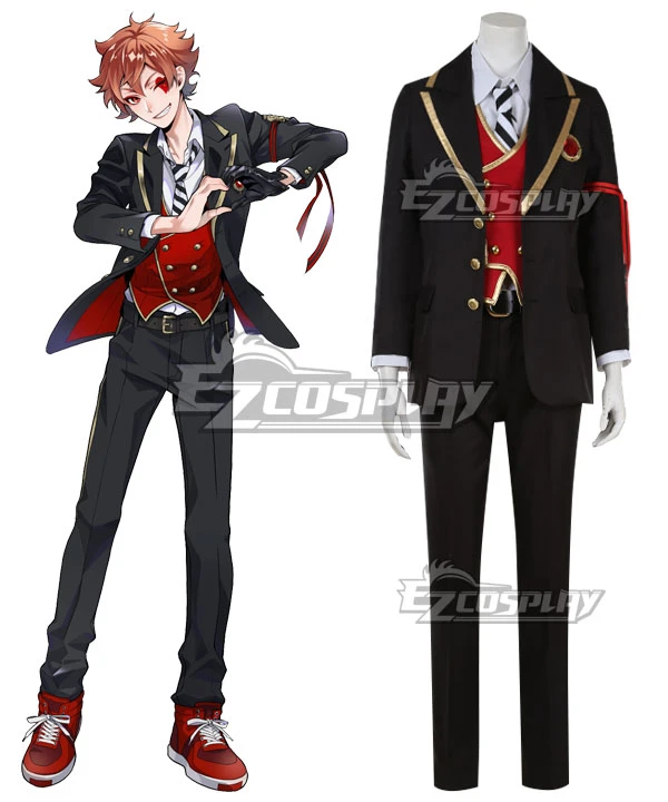 Disney Twisted Wonderland Heartslabyul Ace Trappola Deuce Spade Trey Clover Cosplay Costume