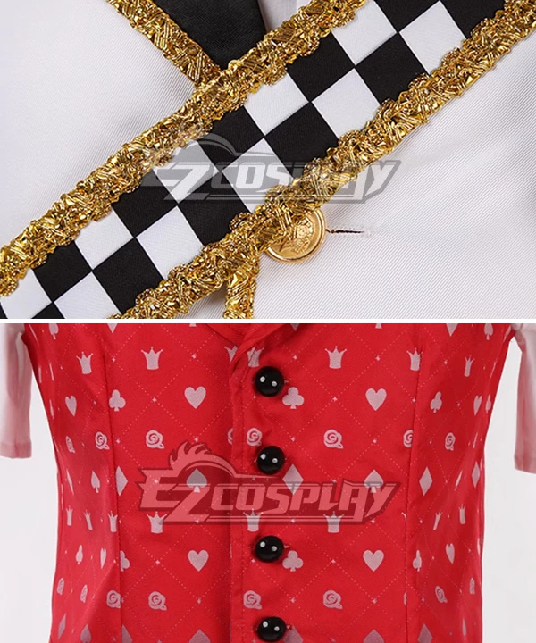 Disney Twisted Wonderland Heartslabyul Dorm Uniform Trey Clover Cosplay Costume 5 Disney Twisted Wonderland Heartslabyul Dorm Uniform Trey Clover Cosplay Costume - Image 5