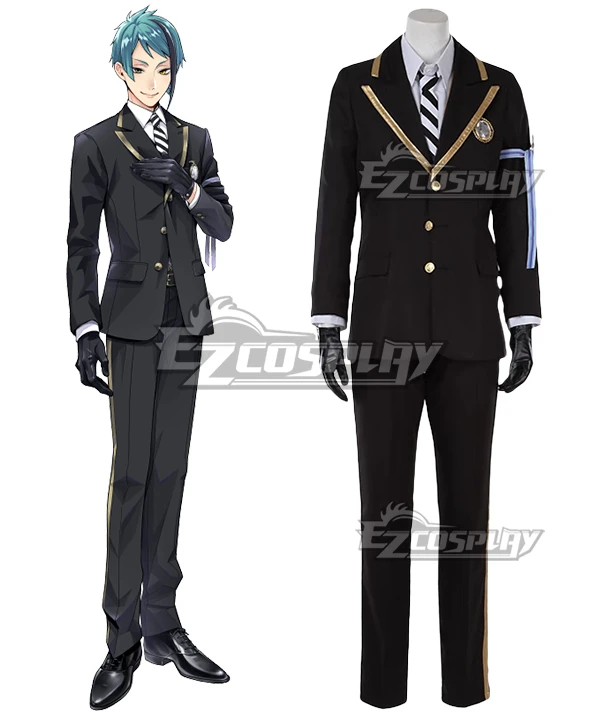 Disney Twisted Wonderland Octavinelle Jade Leech Uniform Cosplay Costume 1 Disney Twisted Wonderland Octavinelle Jade Leech Uniform Cosplay Costume