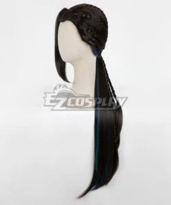 Disney Twisted Wonderland Scarabia Jamil Viper Black Cosplay Wig -EZCOSPLAY SHOP disney twisted wonderland scarabia jamil viper black 3
