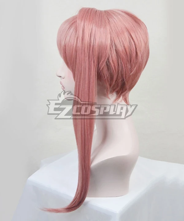 Doki Doki Literature Club! DDLC Monica Pink Brown Cosplay Wig 7 Doki Doki Literature Club! DDLC Monica Pink Brown Cosplay Wig - Image 7
