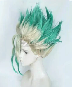 Dr.Stone Senku Ishigami Golden Green Cosplay Wig -EZCOSPLAY SHOP dr.stone senku ishigami golden green cosplay wig 5