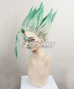 Dr.Stone Senku Ishigami Green Cosplay Wig 8 Dr.Stone Senku Ishigami Green Cosplay Wig -EZCOSPLAY SHOP dr.stone senku ishigami green cosplay wig 3