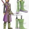 Dragon Quest XI: Echoes Of An Elusive Age Hero Green Purple Shoes Cosplay Boots -EZCOSPLAY SHOP dragon quest xi echoes of an elusive age hero green purple shoes cosplay boots