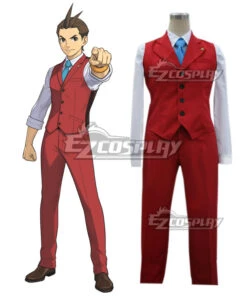 Ace Attorney Gyakuten Saiban Apollo Justice Cosplay Costume