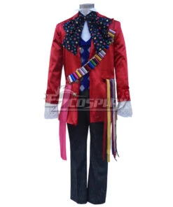 Alice In Wonderland:Through The Looking Glass Mad Hatter Cosplay Costume 8 Alice In Wonderland:Through The Looking Glass Mad Hatter Cosplay Costume -EZCOSPLAY SHOP eaw0031 3