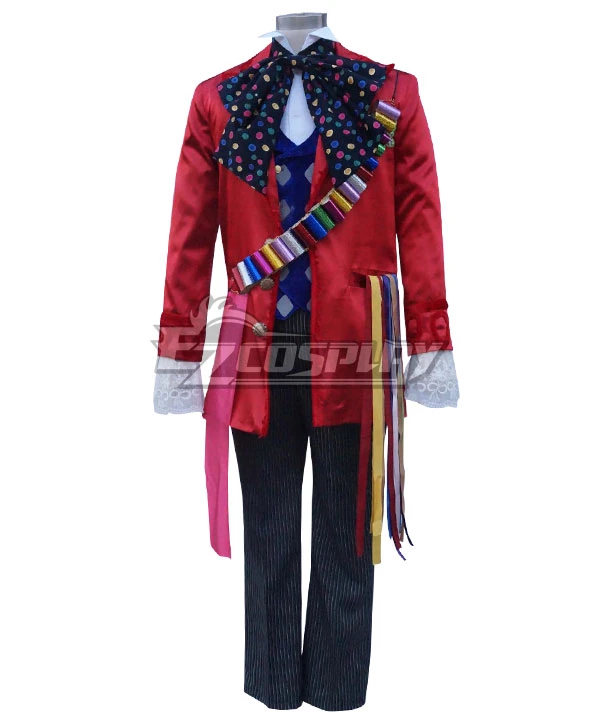 Alice In Wonderland:Through The Looking Glass Mad Hatter Cosplay Costume 3 Alice In Wonderland:Through The Looking Glass Mad Hatter Cosplay Costume - Image 3
