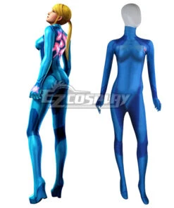 Metroid Other M Samus Aran Sammy Outfit Attire Zentai Jumpsuit Zero Suit Cosplay Costume