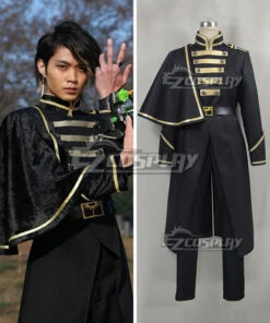 Kamen Rider Ghost Masked Rider Necrom Alain Black Cosplay Costume