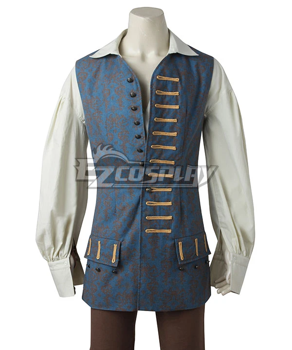 Pirates Of The Caribbean: Dead Men Tell No Tales Captain Jack Sparrow Halloween Cosplay Costume - Including Wig And Not Boots 5 Pirates Of The Caribbean: Dead Men Tell No Tales Captain Jack Sparrow Halloween Cosplay Costume - Including Wig And Not Boots - Image 5