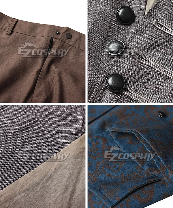 Pirates Of The Caribbean: Dead Men Tell No Tales Captain Jack Sparrow Halloween Cosplay Costume - Including Wig And Not Boots 6 Pirates Of The Caribbean: Dead Men Tell No Tales Captain Jack Sparrow Halloween Cosplay Costume - Including Wig And Not Boots - Image 6