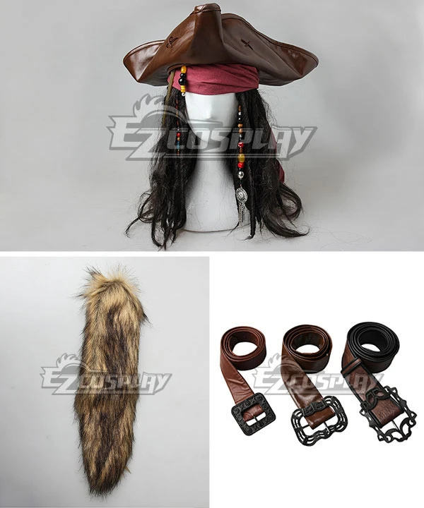 Pirates Of The Caribbean: Dead Men Tell No Tales Captain Jack Sparrow Halloween Cosplay Costume - Including Wig And Not Boots 8 Pirates Of The Caribbean: Dead Men Tell No Tales Captain Jack Sparrow Halloween Cosplay Costume - Including Wig And Not Boots - Image 8