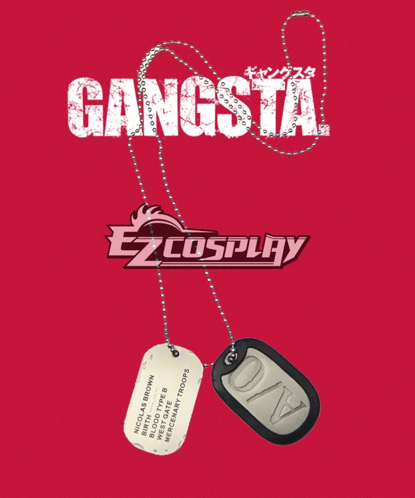 Gangsta Gyangusuta Nicolas Brown Nic Cosplay Necklace Cosplay Accessory Prop 2 Gangsta Gyangusuta Nicolas Brown Nic Cosplay Necklace Cosplay Accessory Prop - Image 2
