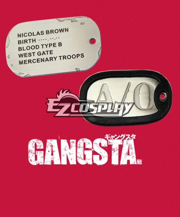 Gangsta Gyangusuta Nicolas Brown Nic Cosplay Necklace Cosplay Accessory Prop 4 Gangsta Gyangusuta Nicolas Brown Nic Cosplay Necklace Cosplay Accessory Prop - Image 4