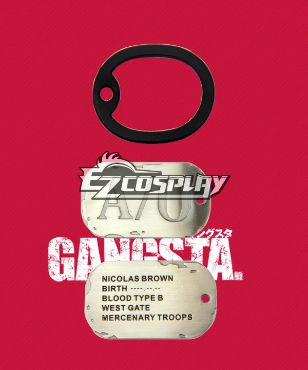 Gangsta Gyangusuta Nicolas Brown Nic Cosplay Necklace Cosplay Accessory Prop 7 Gangsta Gyangusuta Nicolas Brown Nic Cosplay Necklace Cosplay Accessory Prop - Image 7