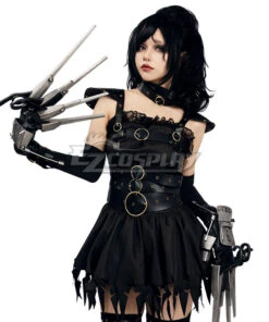 Edward Scissorhands Horror Female Cosplay Costume -EZCOSPLAY SHOP edward scissorhands horror female cosplay costume 04