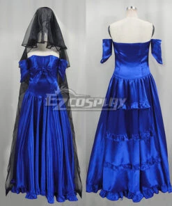 Dance With Devils Ritsuka Tachibana Blue Wedding Dress Cosplay Costume -EZCOSPLAY SHOP edwd007 6