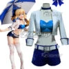 Fate Stay Night Saber Racing 1/7 Cosplay Costume -EZCOSPLAY SHOP efn0080