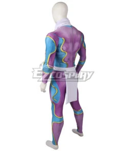 JoJo's Bizarre Adventure Jotaro Kujo Star Platinum Muscle Suit Zentai Jumpsuit Cosplay Costume -EZCOSPLAY SHOP ejj095 3