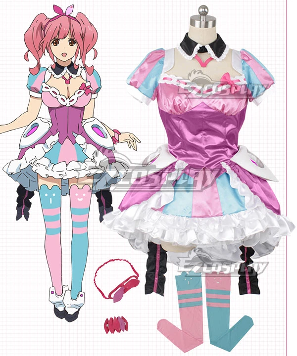Macross Delta Macross Δ Makina Nakajima Rose Red Cosplay Costume 1 Macross Delta Macross Δ Makina Nakajima Rose Red Cosplay Costume