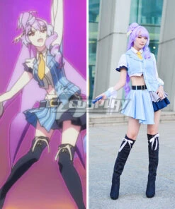 Macross Delta Macross Δ Mikumo Guynemer Blue Cosplay Costume