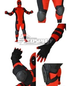 Marvel Halloween Deadpool LOGO Elbow Gloves Kneepad Whole Set -EZCOSPLAY SHOP emav024 3
