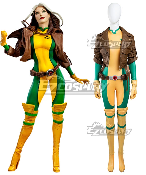 Marvel The Avengers Annual X-Men X Men Rogue Anna Marie Cosplay Costume 1 Marvel The Avengers Annual X-Men X Men Rogue Anna Marie Cosplay Costume