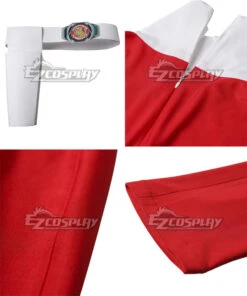 Mighty Morphin Power Rangers Red Ranger Cosplay Costume - Without Boots -EZCOSPLAY SHOP empr003 6 1
