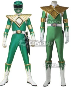 Mighty Morphin Power Rangers Green Ranger Tommy Oliver Cosplay Costume - Without Boots