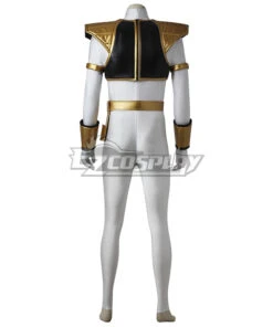 Mighty Morphin Power Rangers White Ranger Tommy Oliver Cosplay Costume - Without Boots -EZCOSPLAY SHOP empr007 2