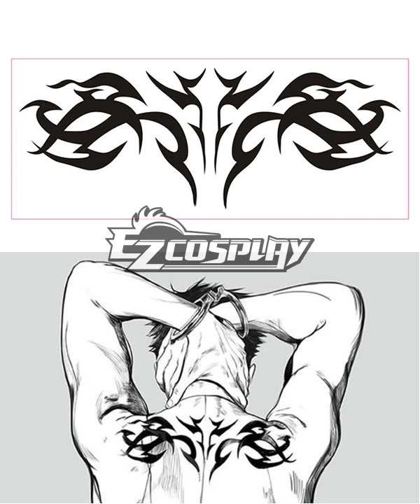 Gangsta GyangusutaWorick Arcangelo Nicolas Brown Nic Tattoo Cosplay Accessory 1 Gangsta GyangusutaWorick Arcangelo Nicolas Brown Nic Tattoo Cosplay Accessory