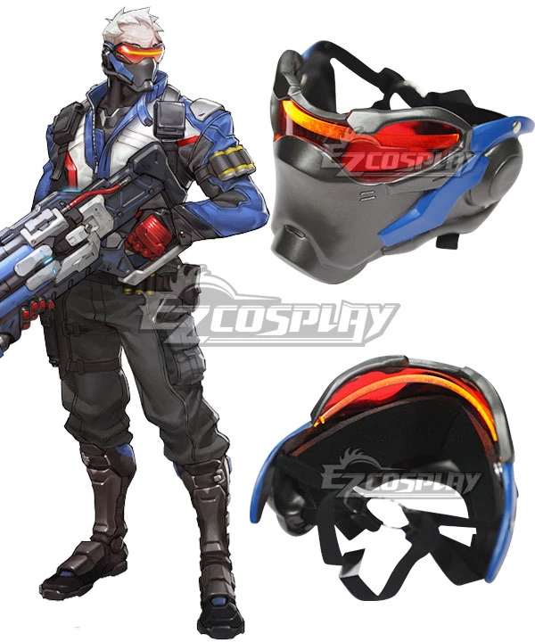 Overwatch OW Soldier 76 John Jack Morrison Mask Cosplay Accessory Prop 1 Overwatch OW Soldier 76 John Jack Morrison Mask Cosplay Accessory Prop