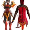 Overwatch OW Mercy Devil Outfit Halloween Cosplay Costume - Only Top, Black Pants Gloves -EZCOSPLAY SHOP eowg073