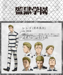 Prison School Purizun Sukuru Kiyoshi Fujino Takehito Morokuzu Shingo Wakamoto Reiji Andou Prison Cosplay Costume -EZCOSPLAY SHOP epsl009 7 1